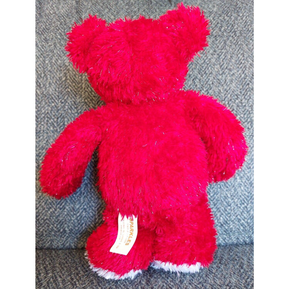 Sparkles Patriotic Teddy Bear Plush 11" Heart American Flag Red White Blue - Picture 5 of 8